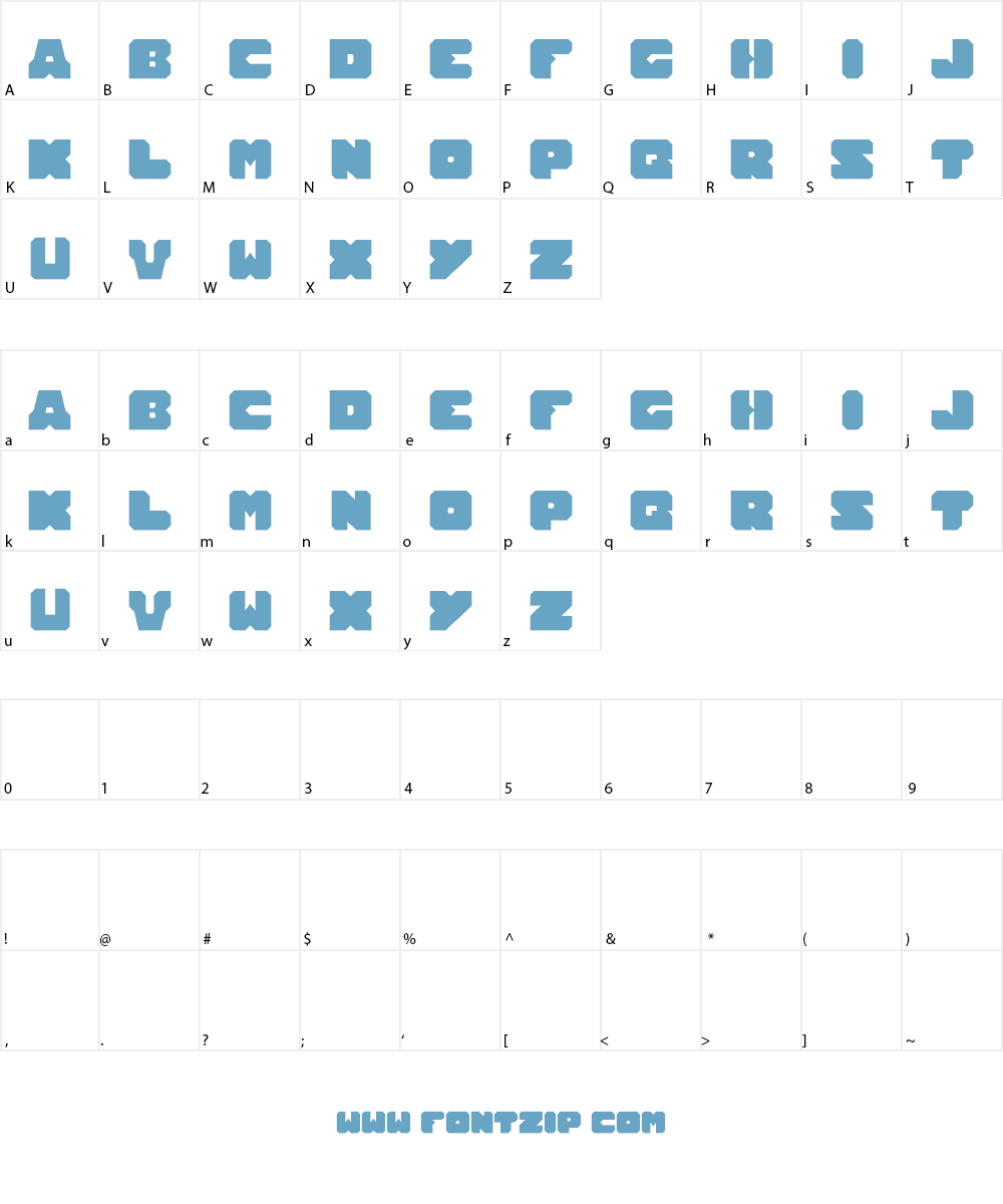TOTAL HAMMER Font Character